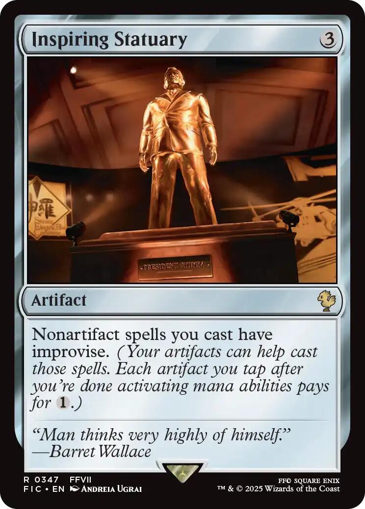 Inspiring Statuary (Surge Foil) [FINAL FANTASY Commander] | Clutch Gaming