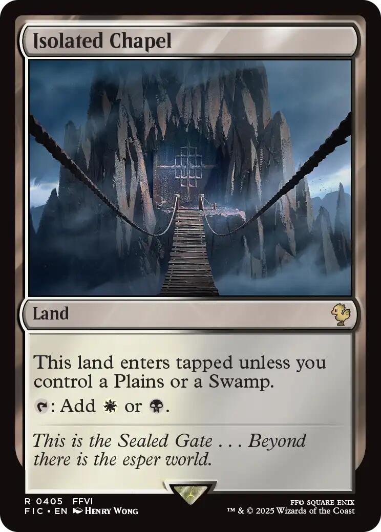 Isolated Chapel (Surge Foil) [FINAL FANTASY Commander] | Clutch Gaming