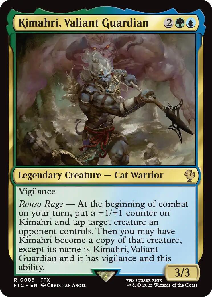 Kimahri, Valiant Guardian (Surge Foil) [FINAL FANTASY Commander] | Clutch Gaming