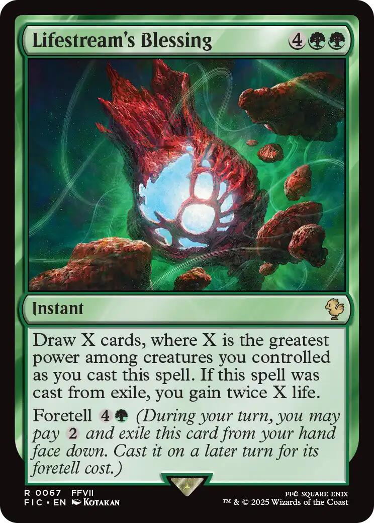 Lifestream's Blessing (Surge Foil) [FINAL FANTASY Commander] | Clutch Gaming