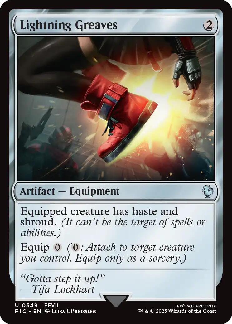Lightning Greaves (Surge Foil) [FINAL FANTASY Commander] | Clutch Gaming
