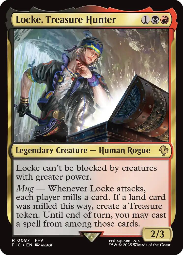 Locke, Treasure Hunter (Surge Foil) [FINAL FANTASY Commander] | Clutch Gaming