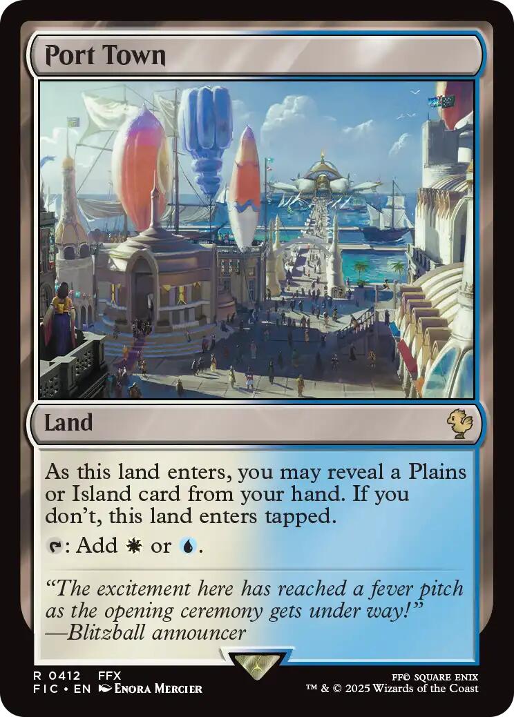 Port Town (Surge Foil) [FINAL FANTASY Commander] | Clutch Gaming