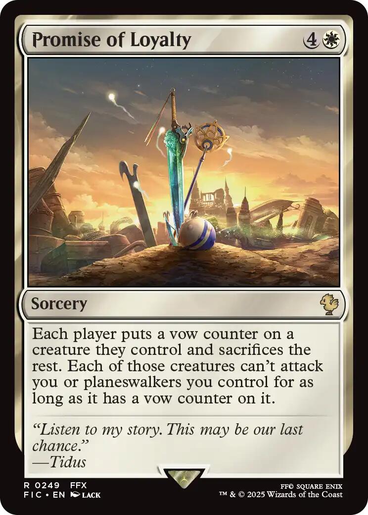 Promise of Loyalty (Surge Foil) [FINAL FANTASY Commander] | Clutch Gaming