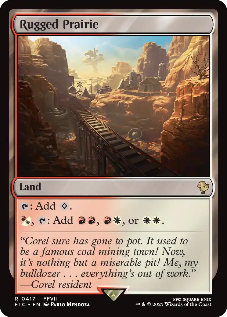 Rugged Prairie (Surge Foil) [FINAL FANTASY Commander] | Clutch Gaming