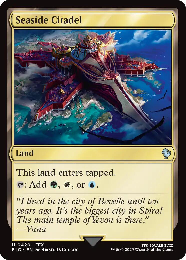 Seaside Citadel (Surge Foil) [FINAL FANTASY Commander] | Clutch Gaming