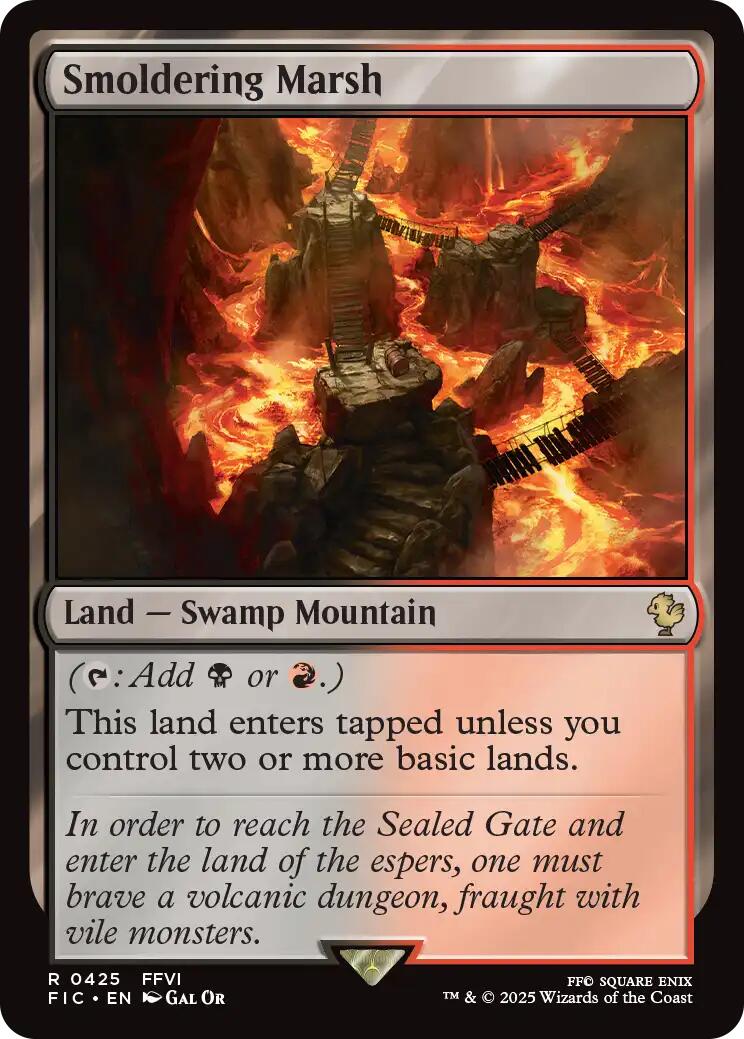 Smoldering Marsh (Surge Foil) [FINAL FANTASY Commander] | Clutch Gaming