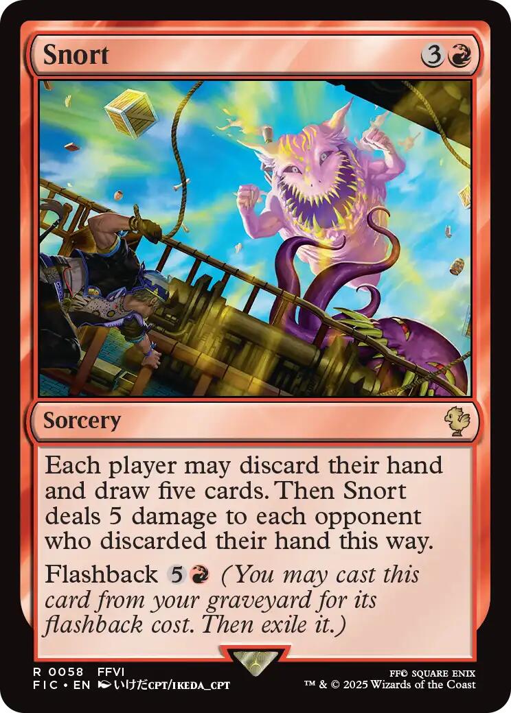 Snort (Surge Foil) [FINAL FANTASY Commander] | Clutch Gaming