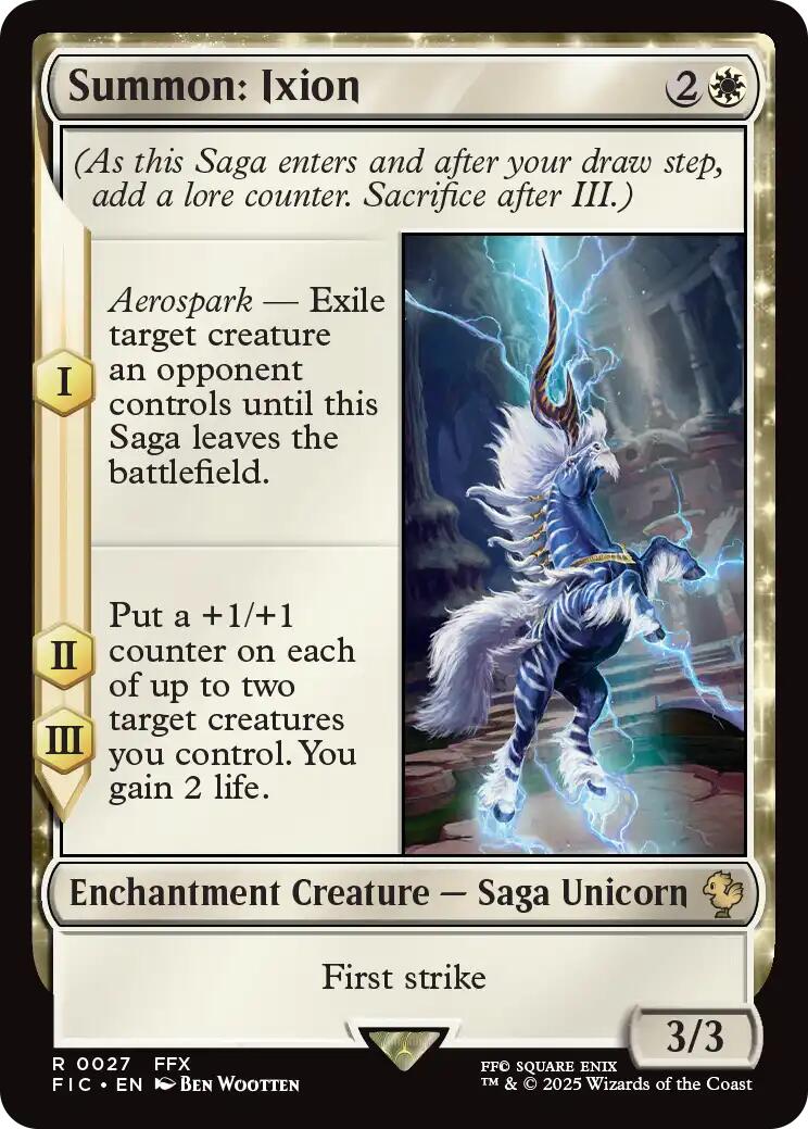 Summon: Ixion (Surge Foil) [FINAL FANTASY Commander] | Clutch Gaming
