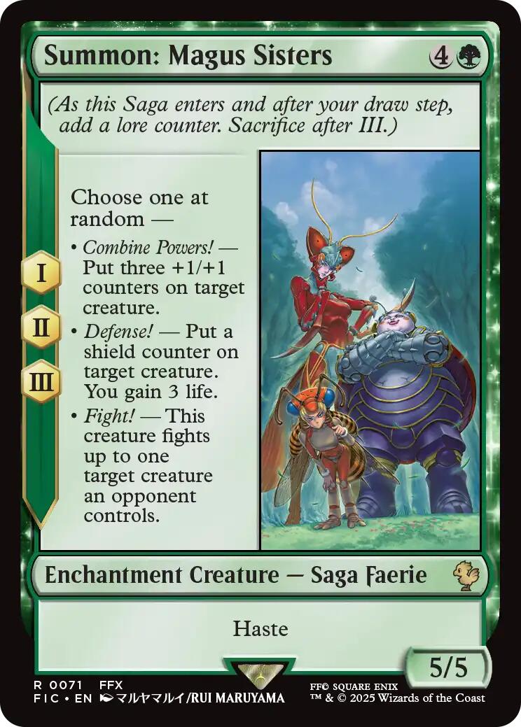 Summon: Magus Sisters (Surge Foil) [FINAL FANTASY Commander] | Clutch Gaming