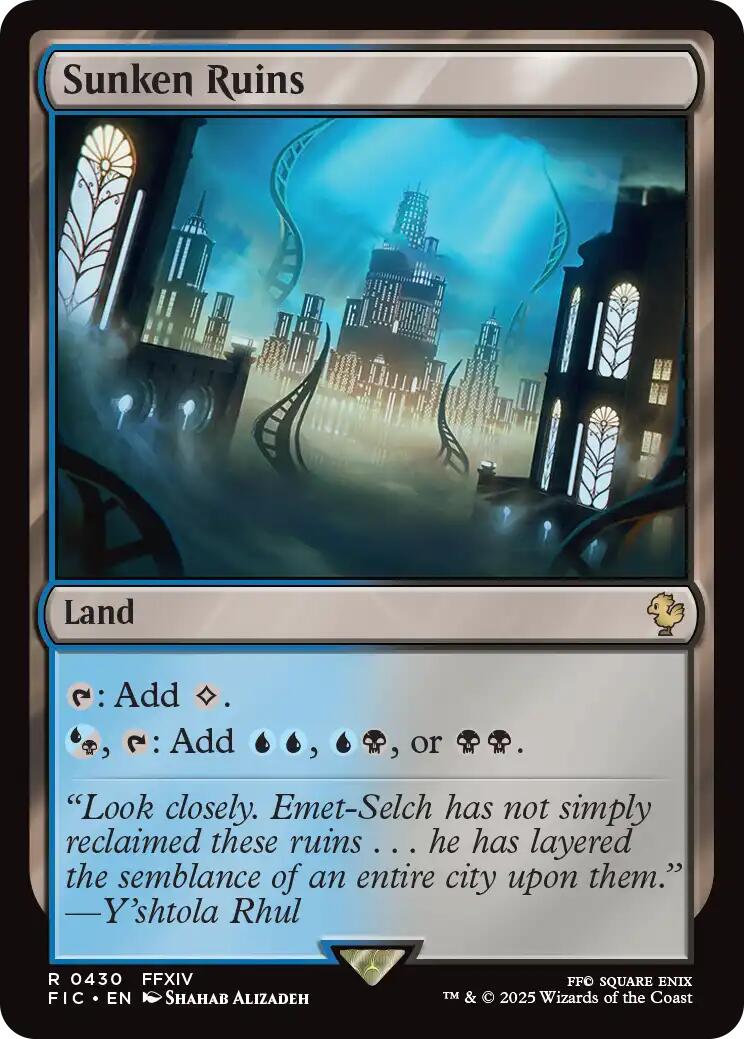 Sunken Ruins (Surge Foil) [FINAL FANTASY Commander] | Clutch Gaming