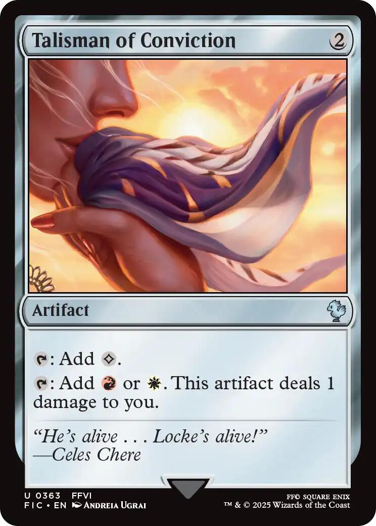 Talisman of Conviction (Surge Foil) [FINAL FANTASY Commander] | Clutch Gaming
