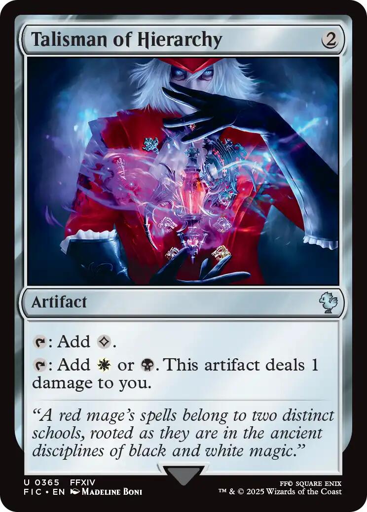 Talisman of Hierarchy (Surge Foil) [FINAL FANTASY Commander] | Clutch Gaming