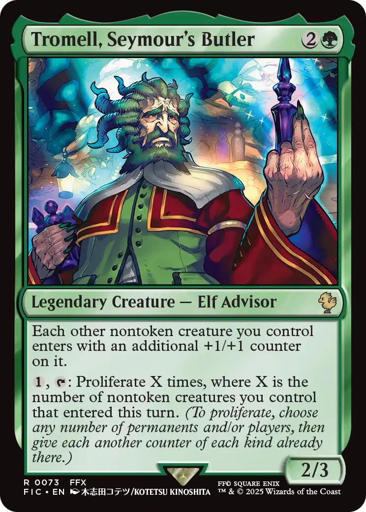 Tromell, Seymour's Butler (Surge Foil) [FINAL FANTASY Commander] | Clutch Gaming