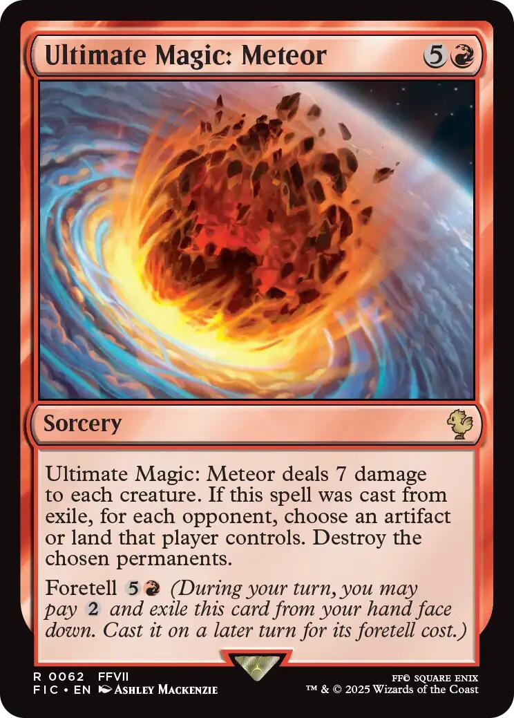 Ultimate Magic: Meteor (Surge Foil) [FINAL FANTASY Commander] | Clutch Gaming