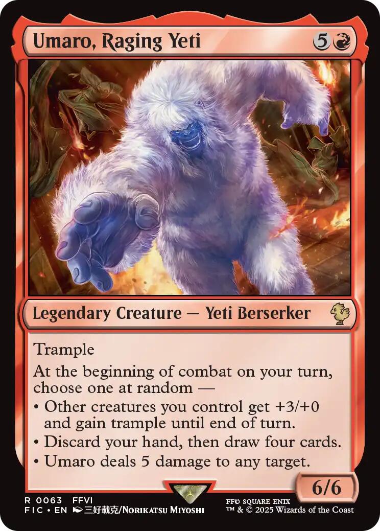 Umaro, Raging Yeti (Surge Foil) [FINAL FANTASY Commander] | Clutch Gaming