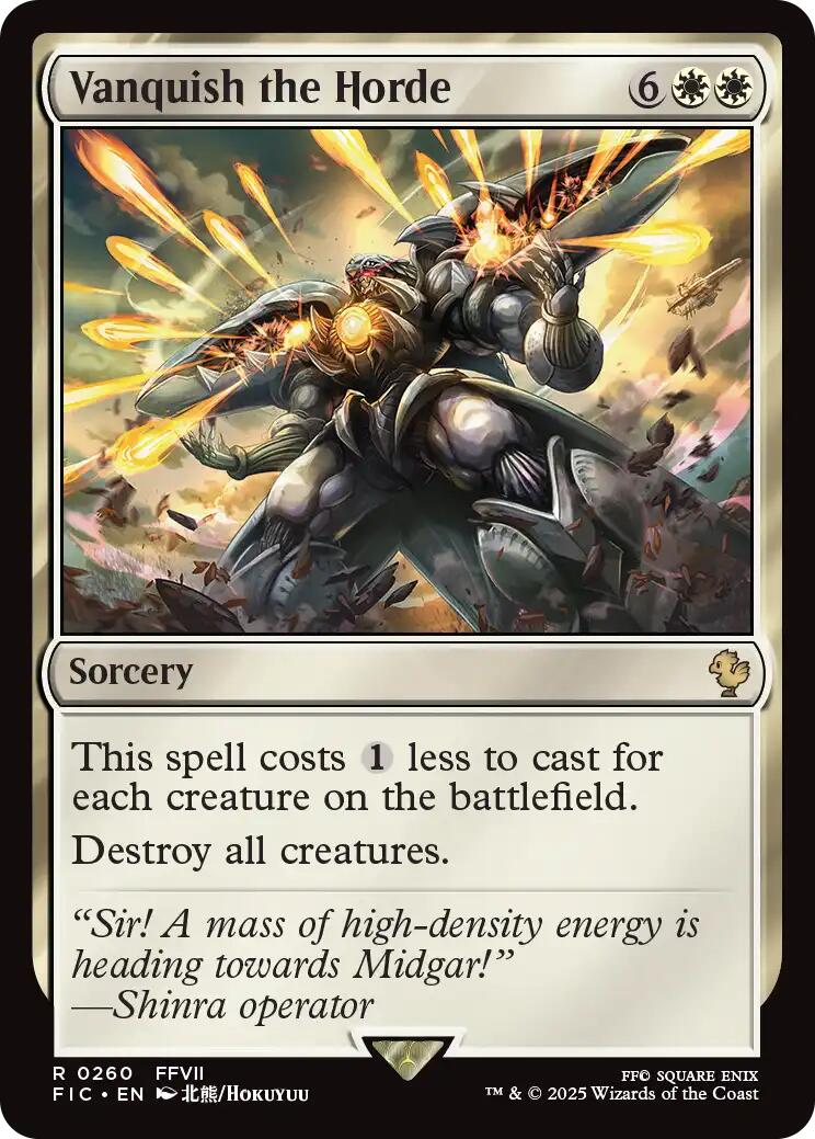 Vanquish the Horde (Surge Foil) [FINAL FANTASY Commander] | Clutch Gaming