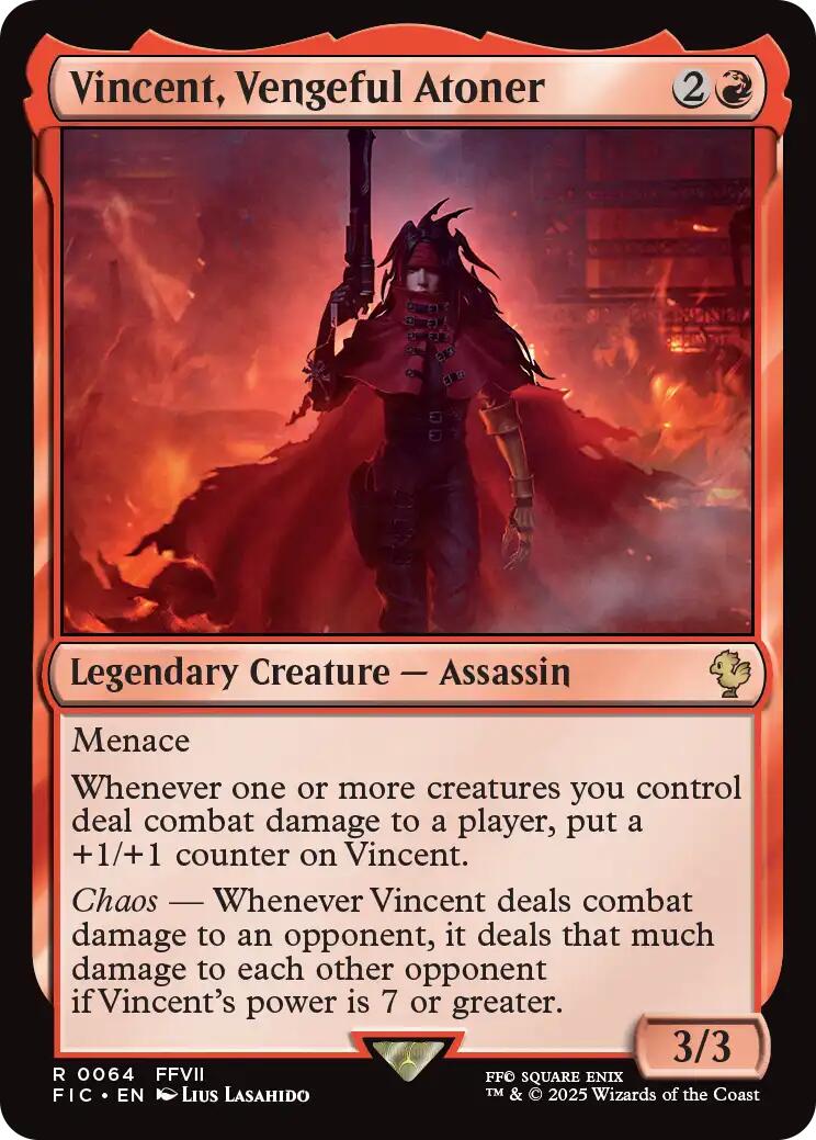 Vincent, Vengeful Atoner (Surge Foil) [FINAL FANTASY Commander] | Clutch Gaming