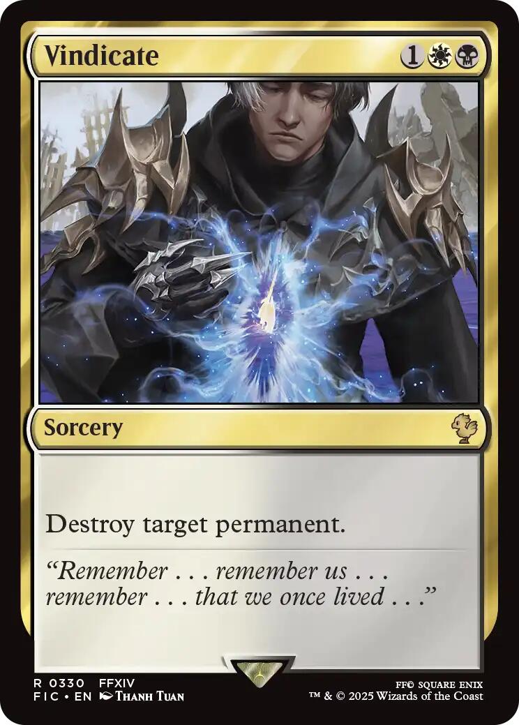 Vindicate (Surge Foil) [FINAL FANTASY Commander] | Clutch Gaming