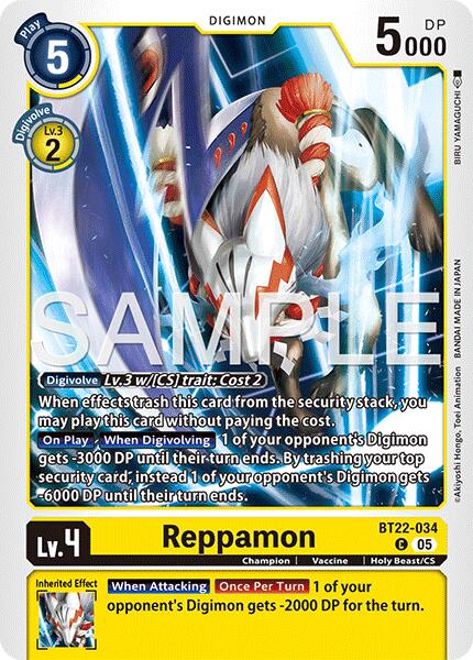 Reppamon [BT22-034] [Cyber Eden] | Clutch Gaming