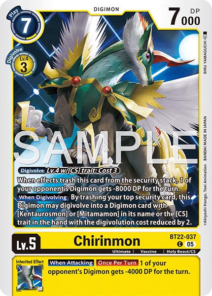 Chirinmon [BT22-037] [Cyber Eden] | Clutch Gaming