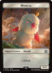Moogle // Zombie Double-Sided Token (Surge Foil) [FINAL FANTASY Commander Tokens] | Clutch Gaming