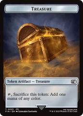 Foretell // Treasure Double-Sided Token [FINAL FANTASY Commander Tokens] | Clutch Gaming
