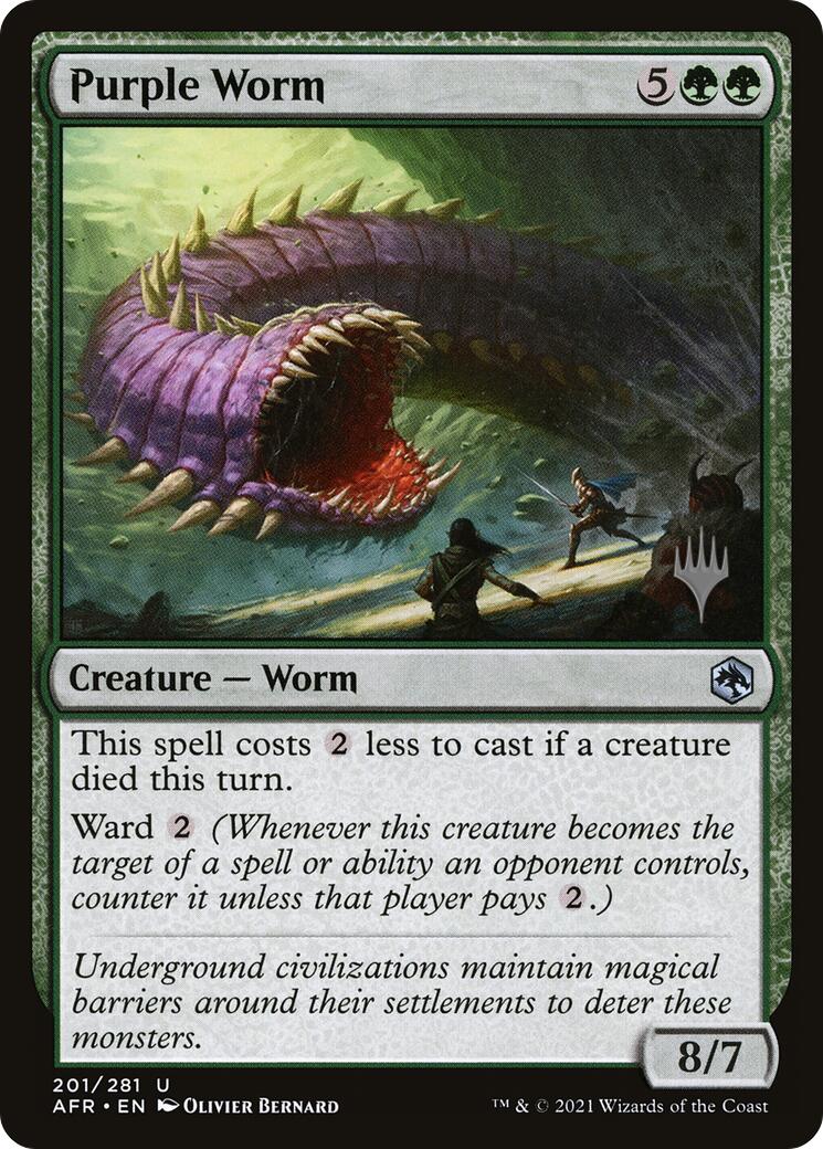 Purple Worm [Tarkir: Dragonstorm Promos] | Clutch Gaming