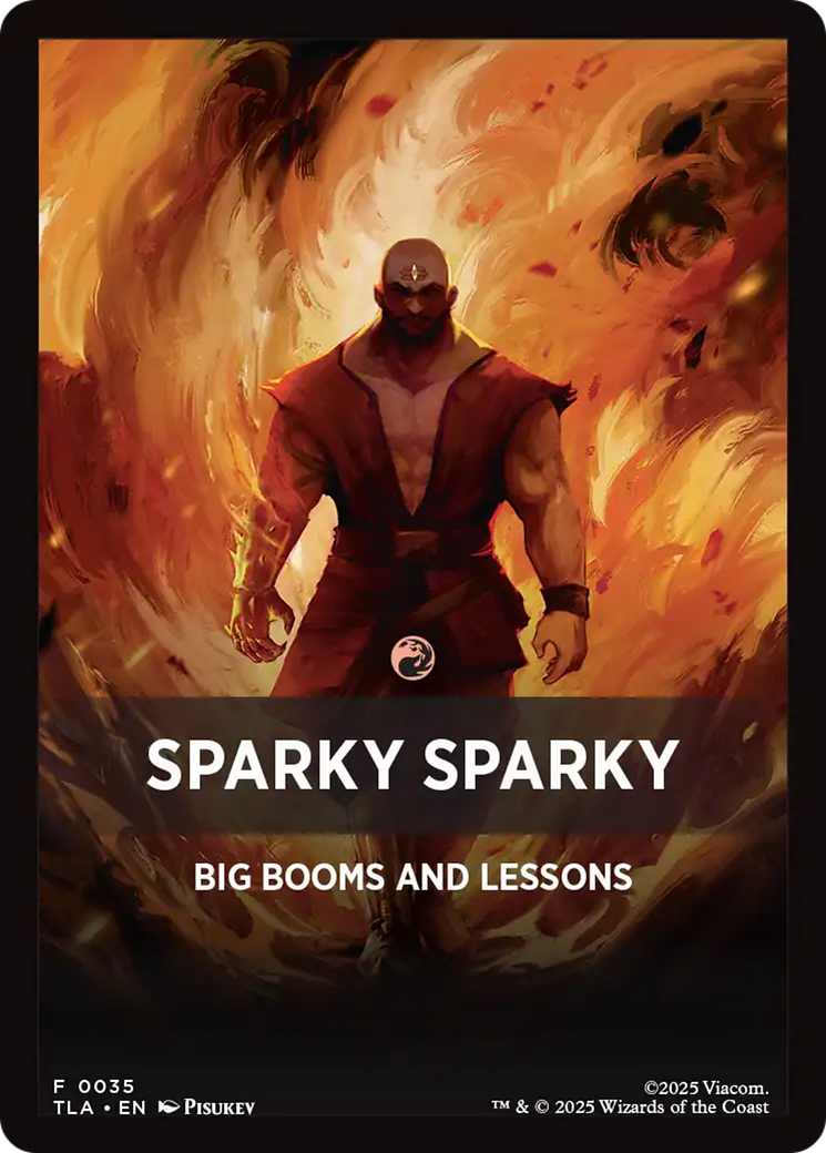 Sparky Sparky Theme Card [Avatar: The Last Airbender Tokens] | Clutch Gaming