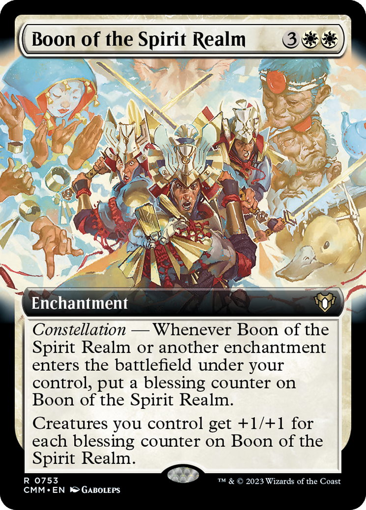 Boon of the Spirit Realm (Extended Art) [Commander Masters] | Clutch Gaming