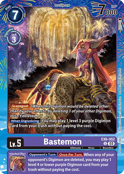 Bastemon [EX6-052] (Regulation Battle Vol. 2) [Promotion Cards] | Clutch Gaming