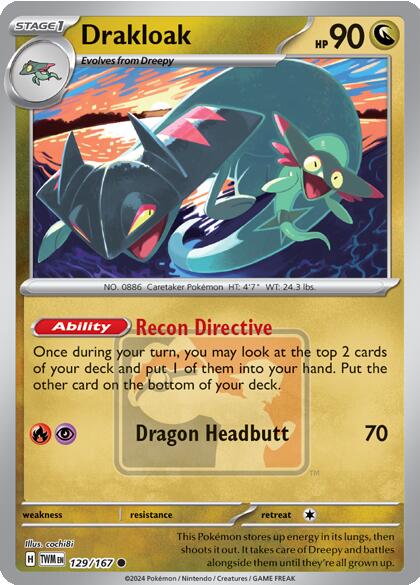 Drakloak (129/167) [League & Championship Cards] | Clutch Gaming