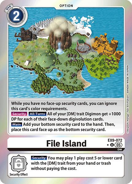 File Island [EX9-072] (Limited Foil) [Versus Monsters] | Clutch Gaming
