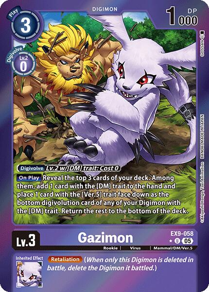 Gazimon [EX9-058] (Limited Foil) [Versus Monsters] | Clutch Gaming