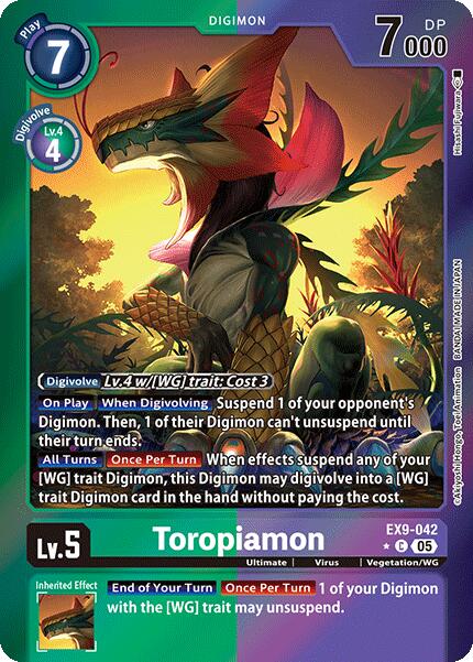 Toropiamon [EX9-042] (Limited Foil) [Versus Monsters] | Clutch Gaming