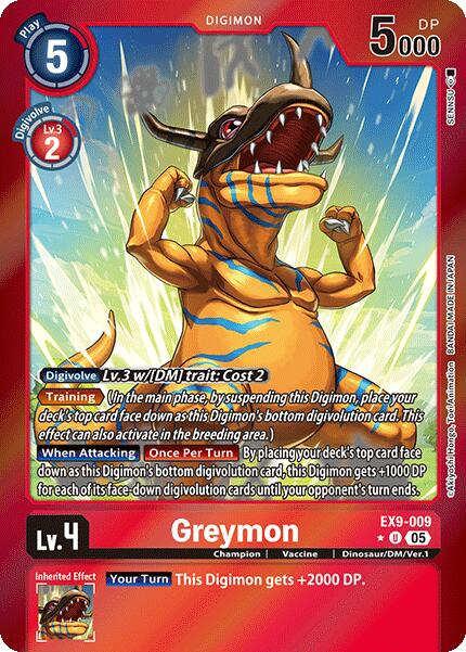 Greymon [EX9-009] (Limited Foil) [Versus Monsters] | Clutch Gaming