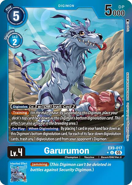 Garurumon [EX9-017] (Limited Foil) [Versus Monsters] | Clutch Gaming