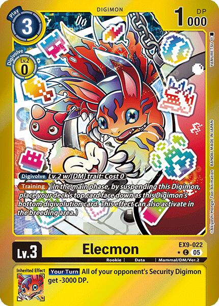 Elecmon [EX9-022] (Limited Foil) [Versus Monsters] | Clutch Gaming