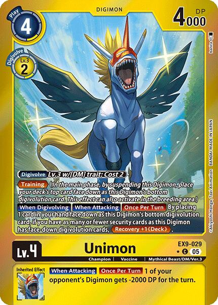 Unimon [EX9-029] (Limited Foil) [Versus Monsters] | Clutch Gaming