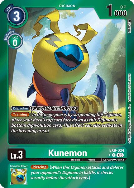 Kunemon [EX9-034] (Limited Foil) [Versus Monsters] | Clutch Gaming