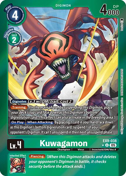 Kuwagamon [EX9-038] (Limited Foil) [Versus Monsters] | Clutch Gaming
