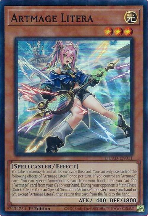 Artmage Litera [DUAD-EN011] Super Rare | Clutch Gaming