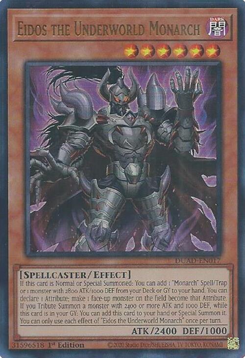 Eidos the Underworld Monarch [DUAD-EN017] Ultra Rare | Clutch Gaming