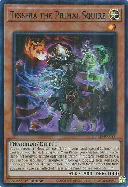 Tessera the Primal Squire [DUAD-EN018] Super Rare | Clutch Gaming