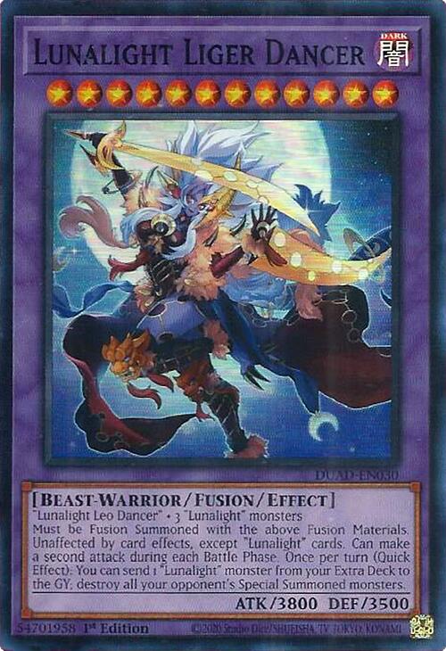 Lunalight Liger Dancer [DUAD-EN030] Super Rare | Clutch Gaming