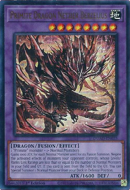 Primite Dragon Nether Berzelius [DUAD-EN035] Ultra Rare | Clutch Gaming