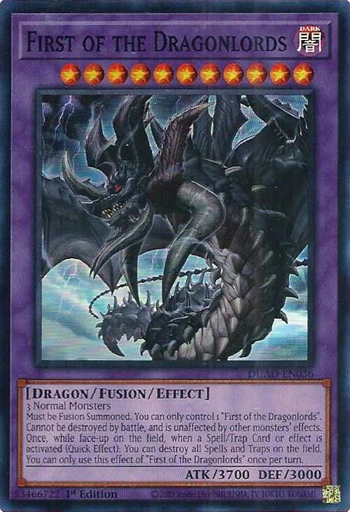 First of the Dragonlords [DUAD-EN036] Super Rare | Clutch Gaming