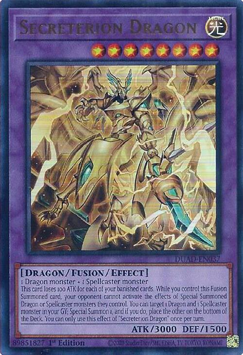 Secreterion Dragon [DUAD-EN037] Ultra Rare | Clutch Gaming