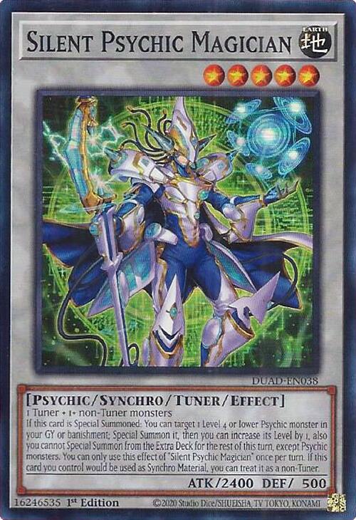 Silent Psychic Magician [DUAD-EN038] Super Rare | Clutch Gaming