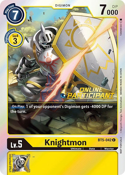 Knightmon [BT5-042] (Online Participant) [Battle of Omni Promos] | Clutch Gaming